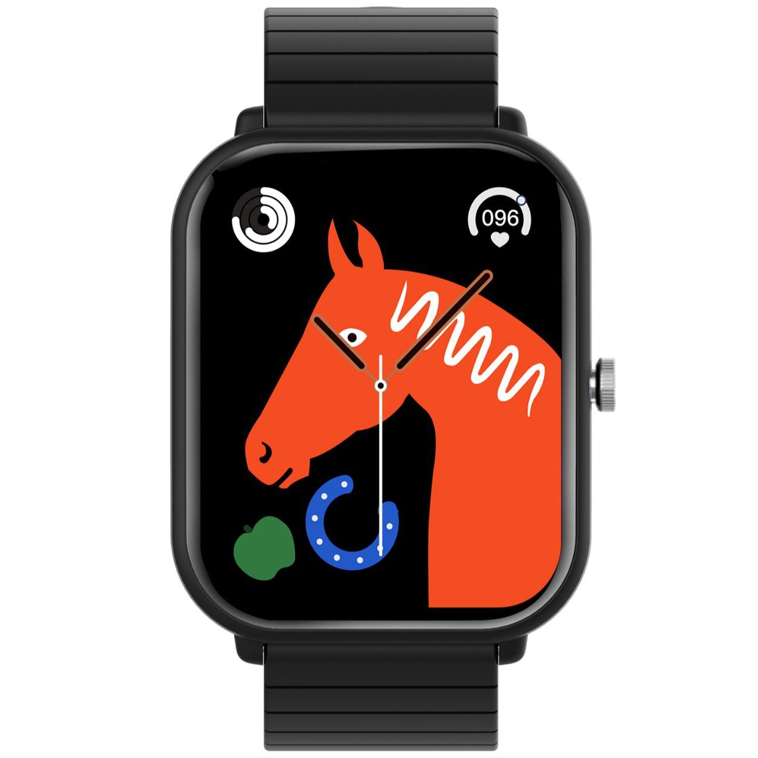 Trainermate 2 Smartwatch with rectangular dial Black