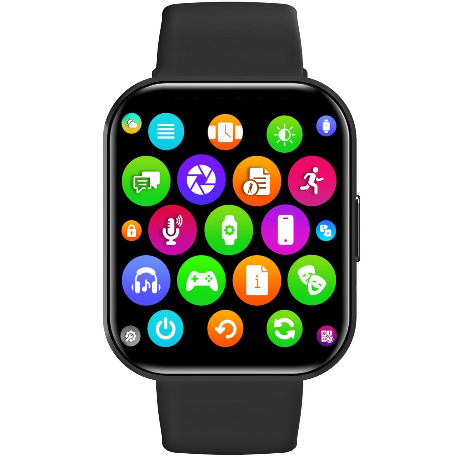 Trainerwatch2 Smartwatch with rectangular dial Black