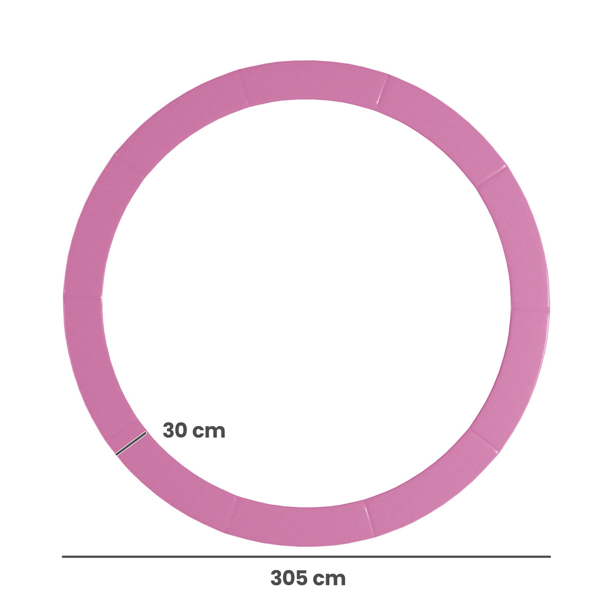 Trampoline Edge Cover, Waterproof, Tear-Resistant, Ø305 cm, Pink
