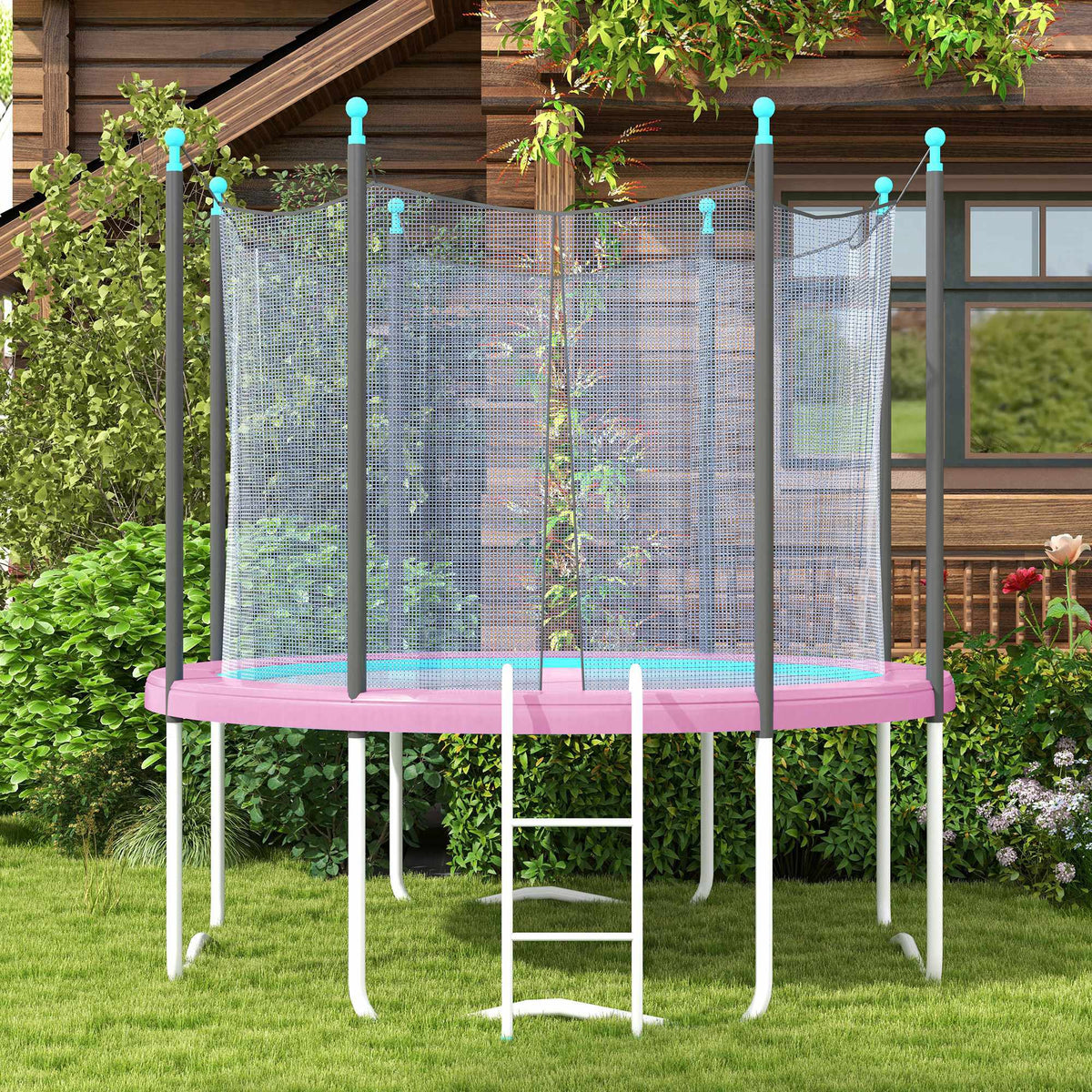 Trampoline Pad Cover, Waterproof, Tear-Resistant, Ø366 cm, Pink