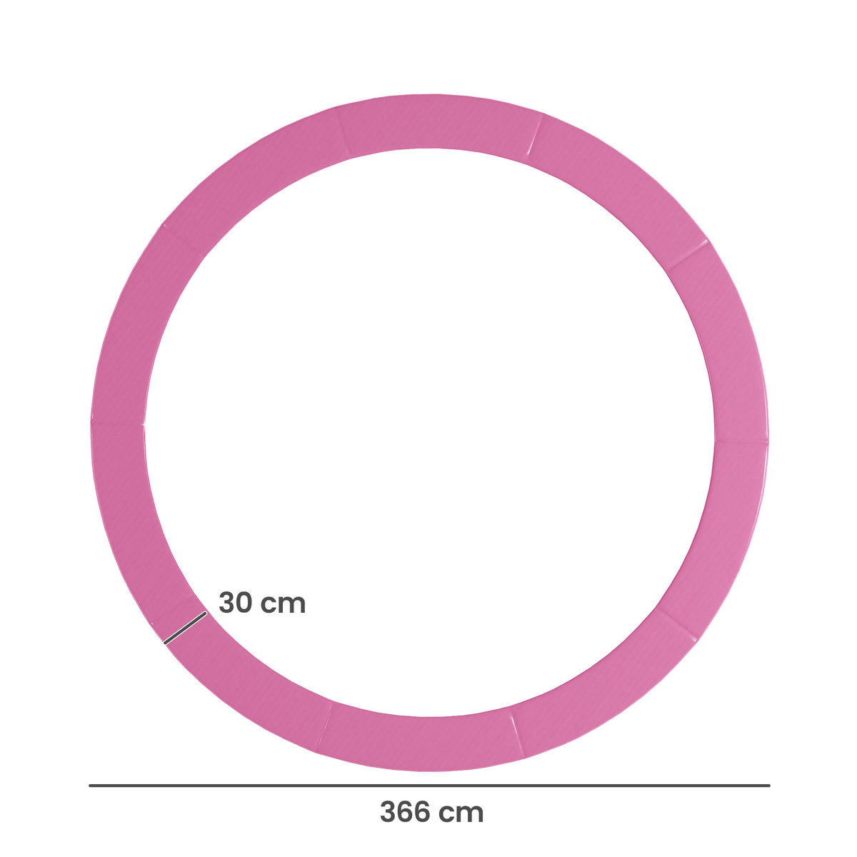 Trampoline Pad Cover, Waterproof, Tear-Resistant, Ø366 cm, Pink