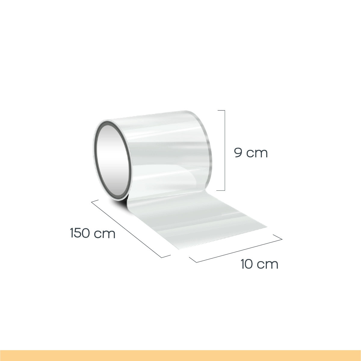 Transparent Waterproof Repair Tape - Small - 2 Pack