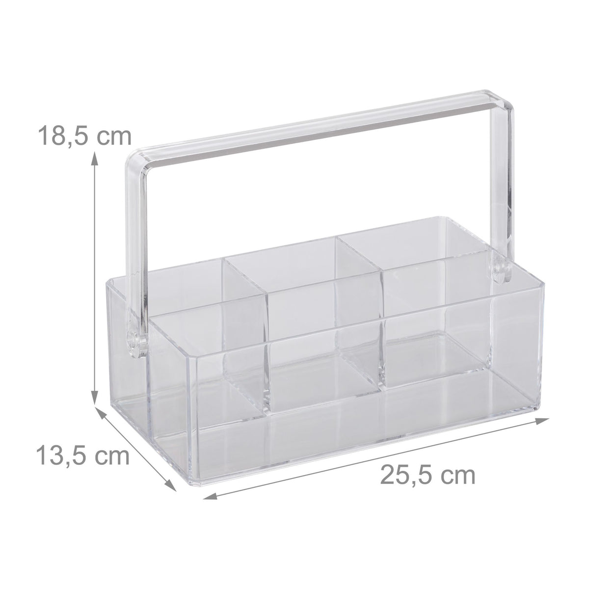 Transparent bag with handle