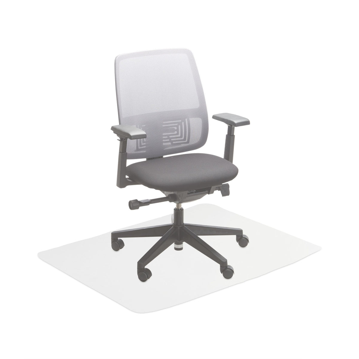Transparent floor cover office chair