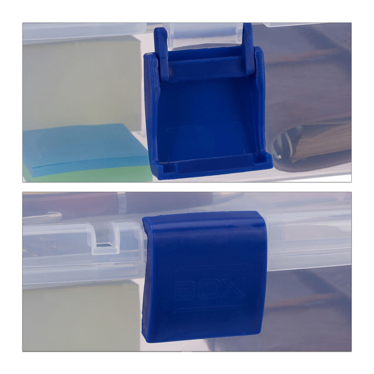 Transparent plastic box