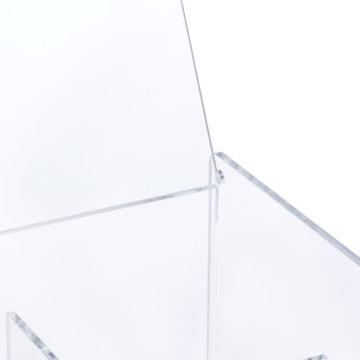 Transparent tea box with 6 compartments