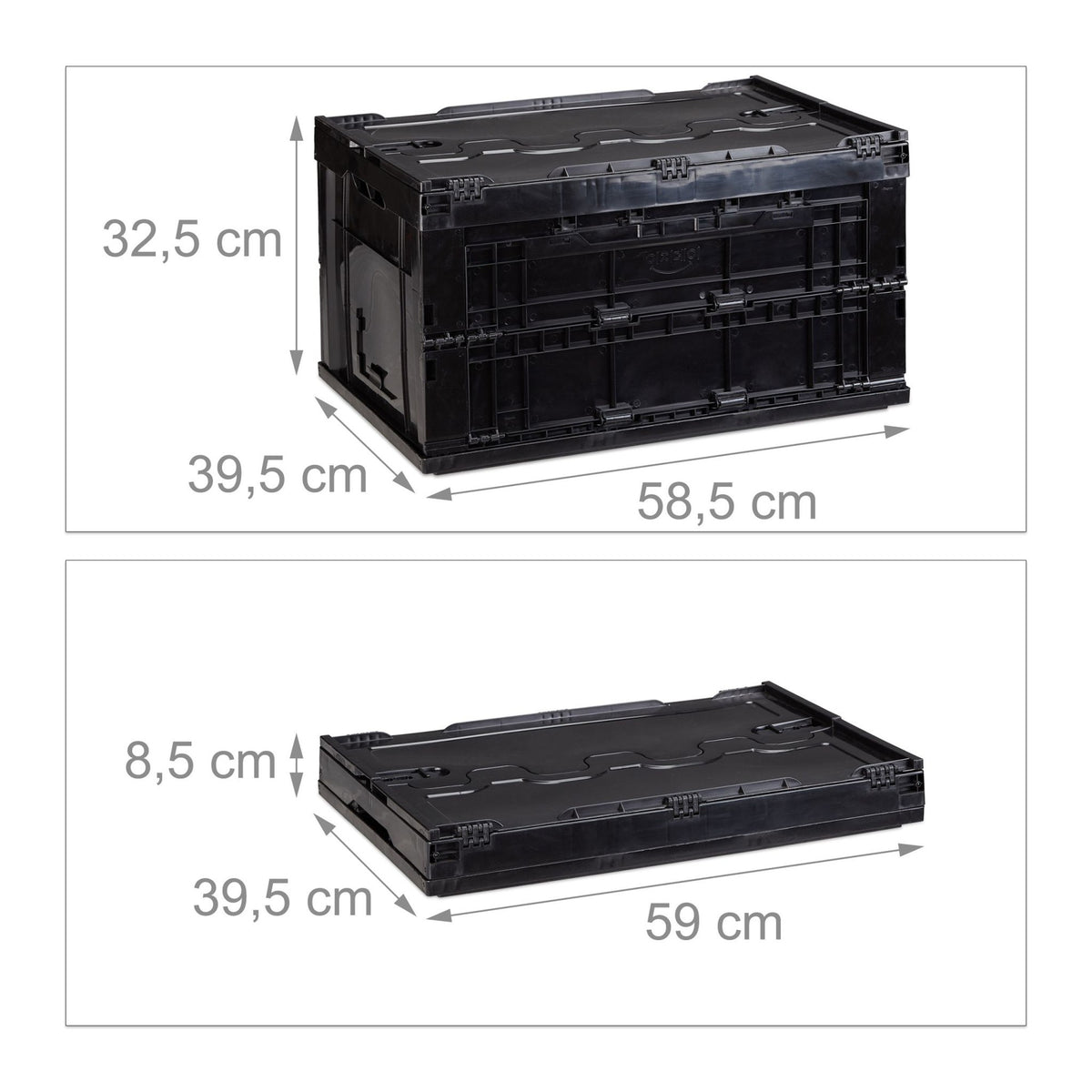 Transport box 60 liters with lid
