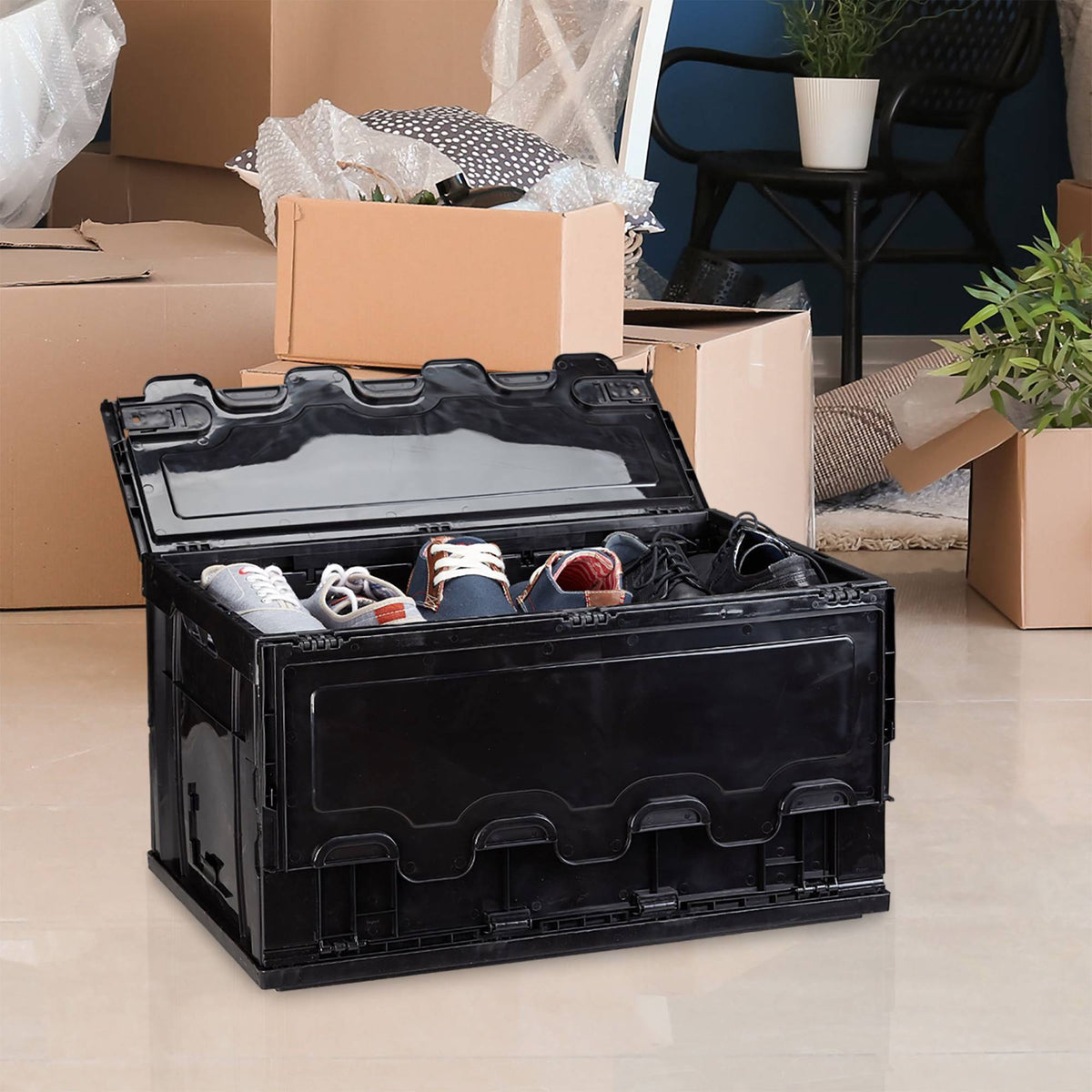 Transport box 60 liters with lid