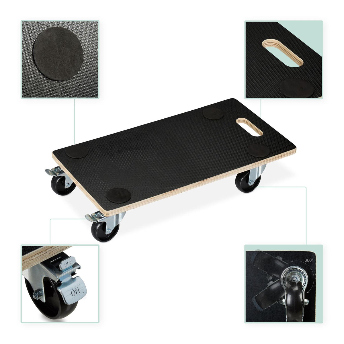 Transport roller with brake 400 kg