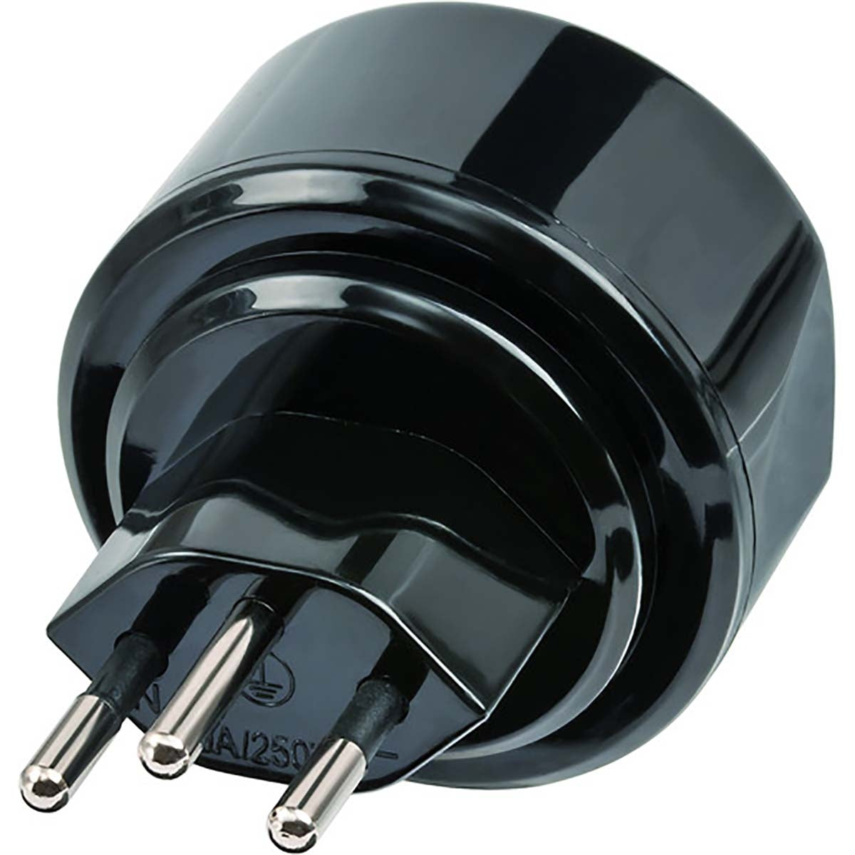 Travel Adapter Europe-to-Switzerland Grounded