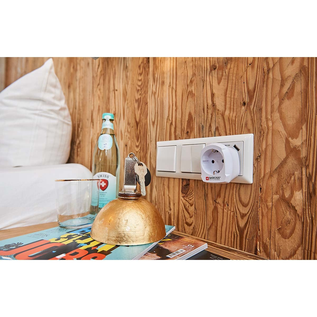 Travel Adapter Europe to UK Earthed