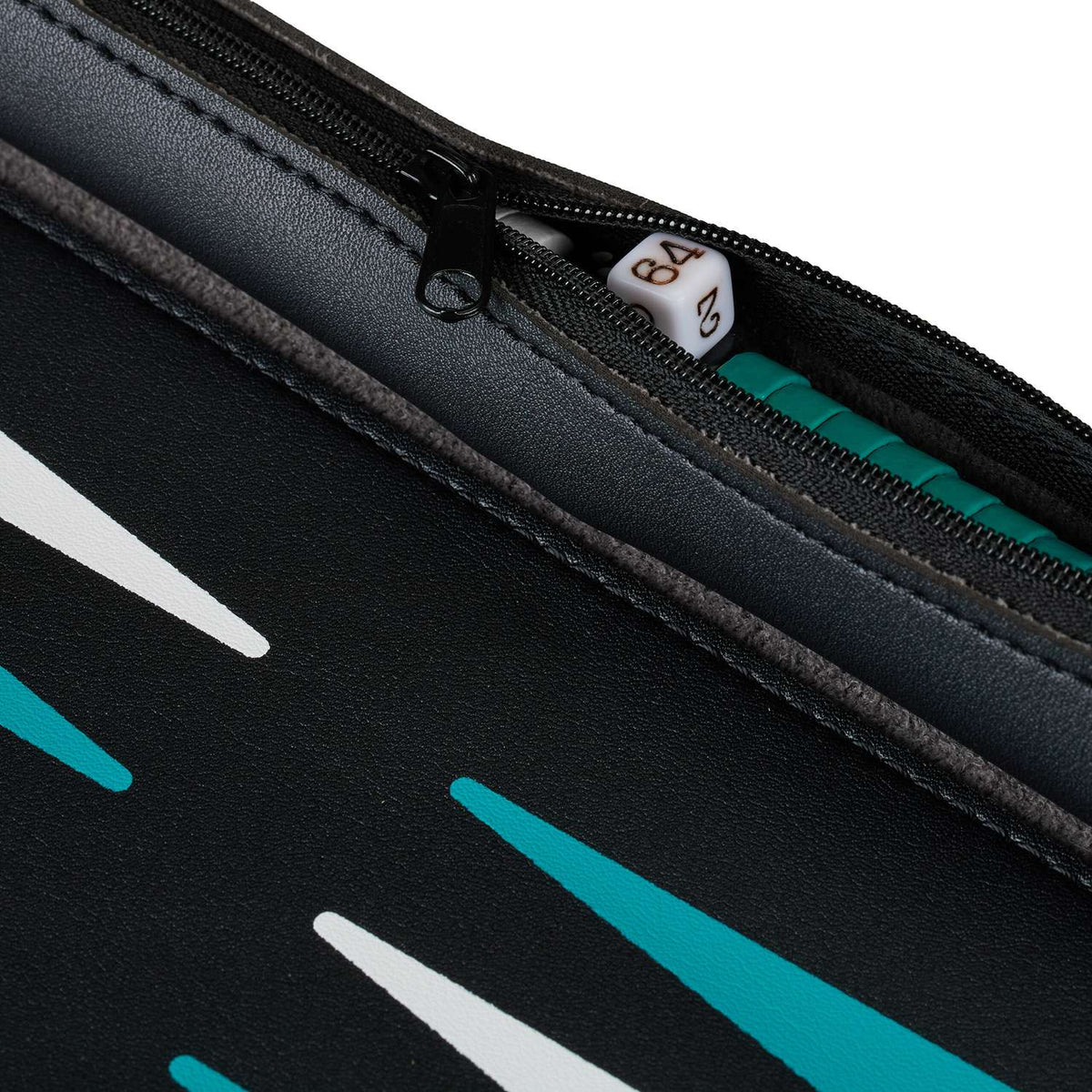Travel Backgammon Set, Roll-Up Leather Look