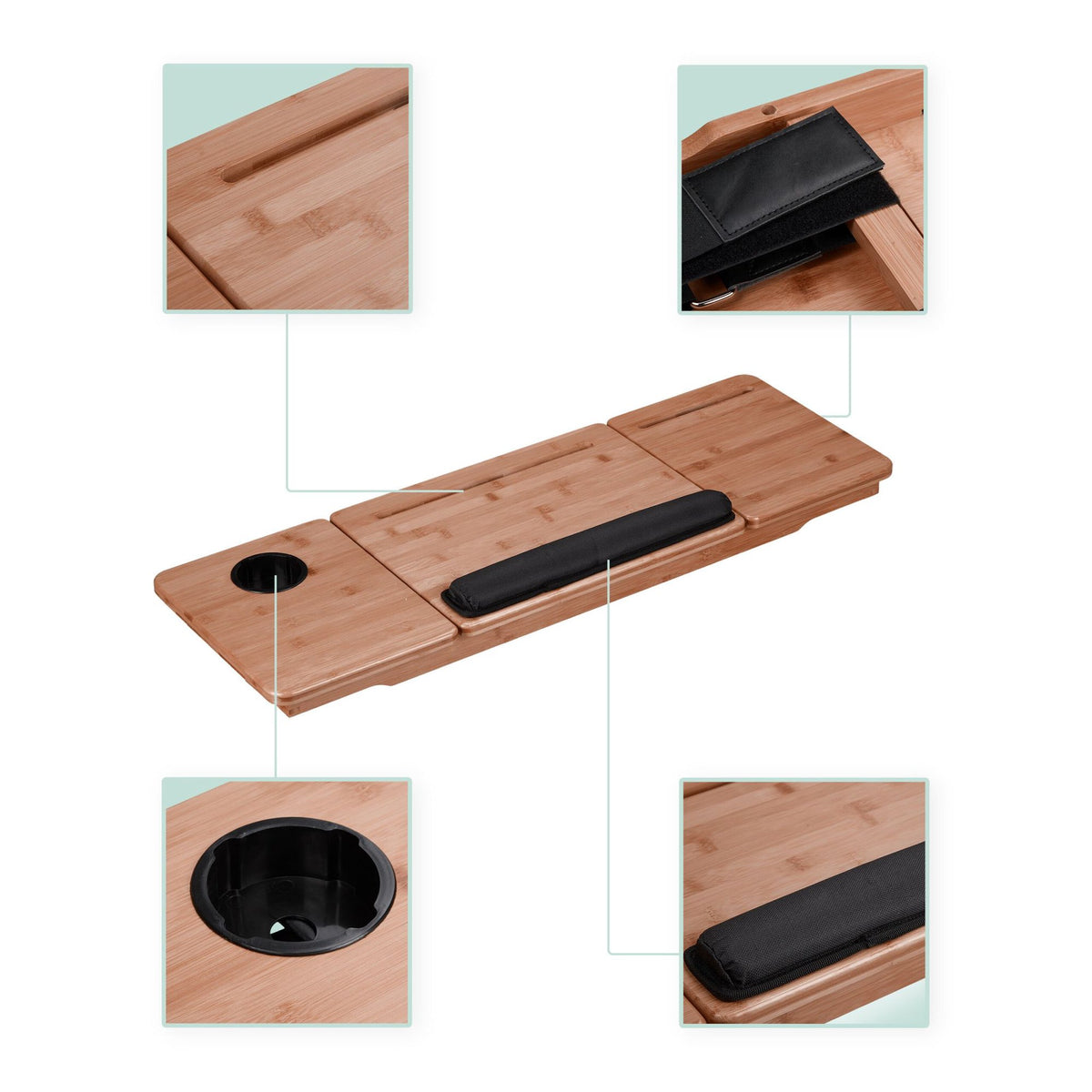 Treadmill Laptop Desk – Ergonomic Bamboo Workstation
