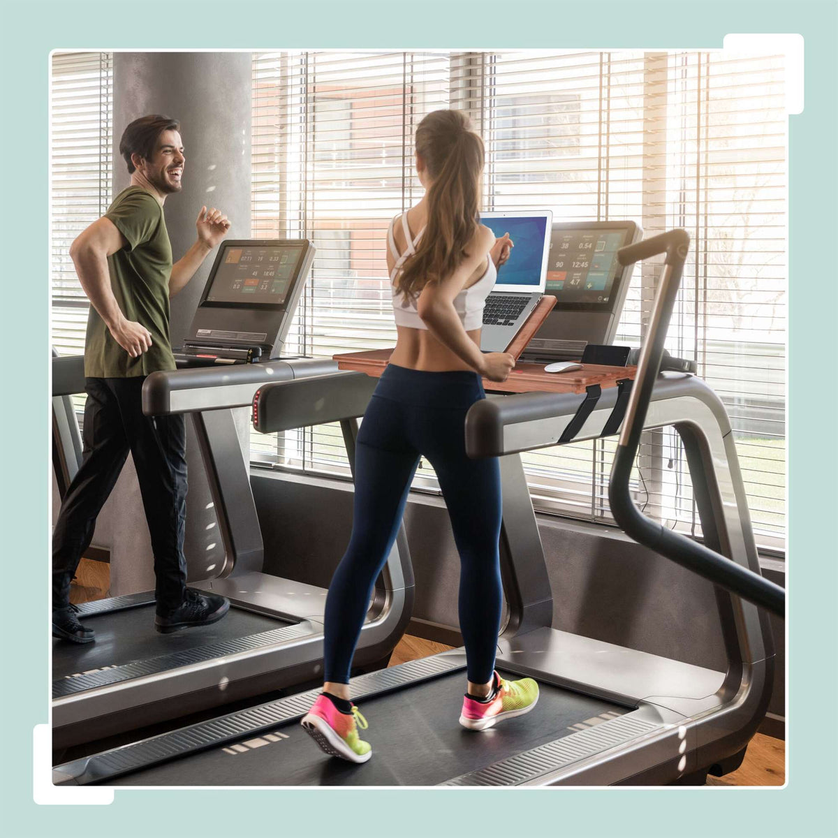 Treadmill Laptop Desk – Ergonomic Bamboo Workstation