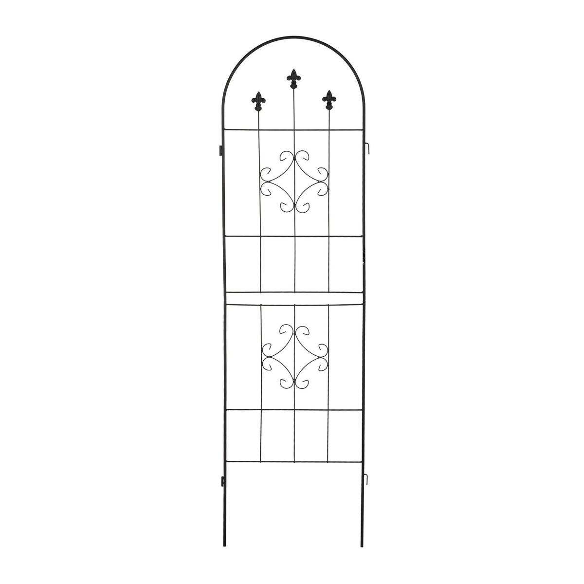 Trellis 180 cm set of 2 black