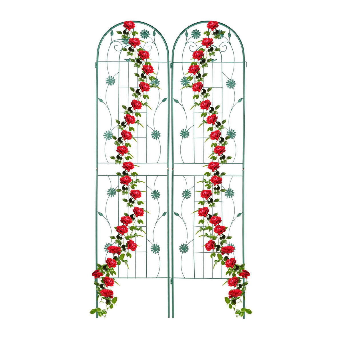 Trellis 200 cm set of 2 green
