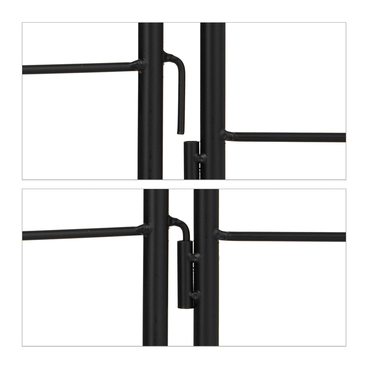 Trellis 220 cm set of 2 black
