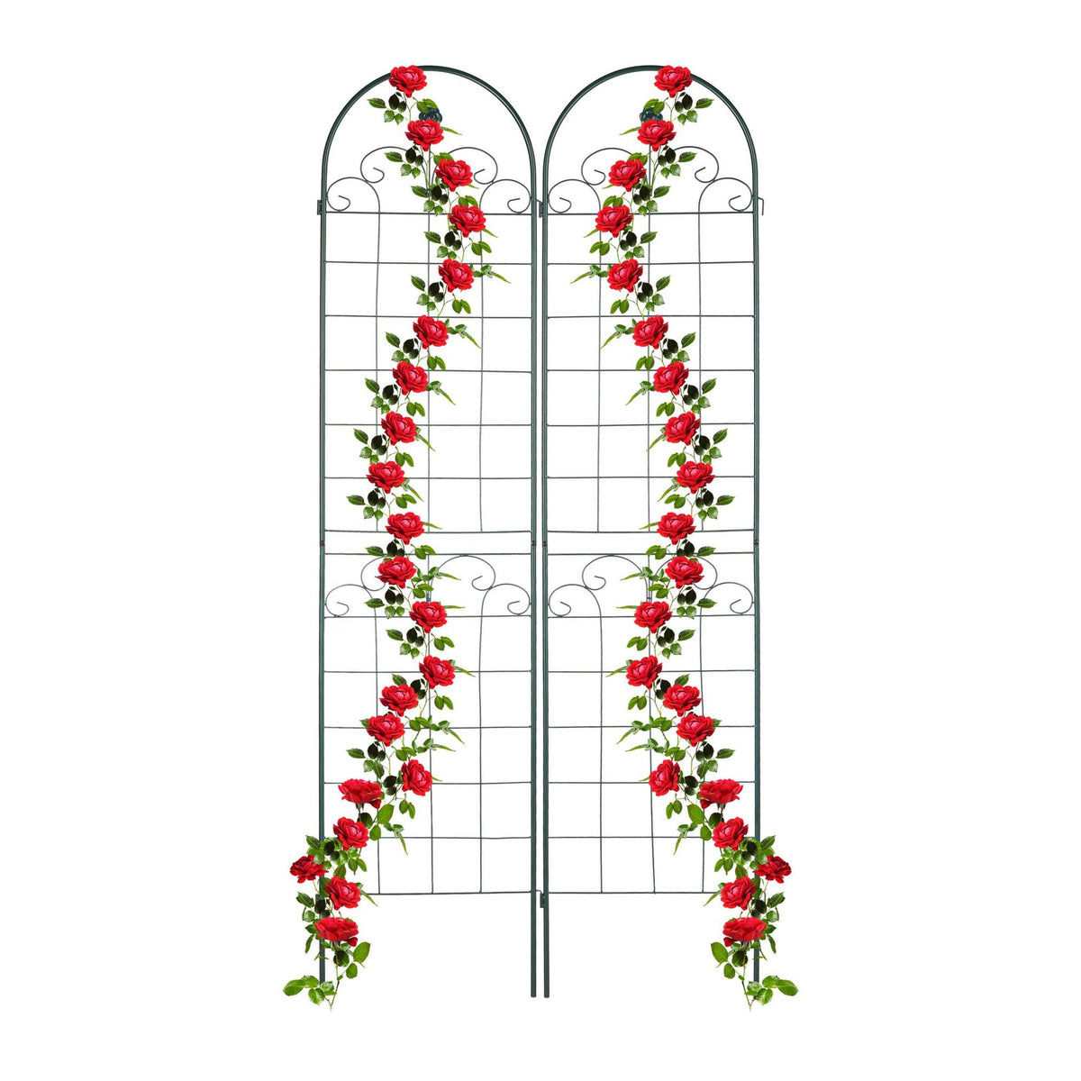 Trellis 220 cm set of 2 green