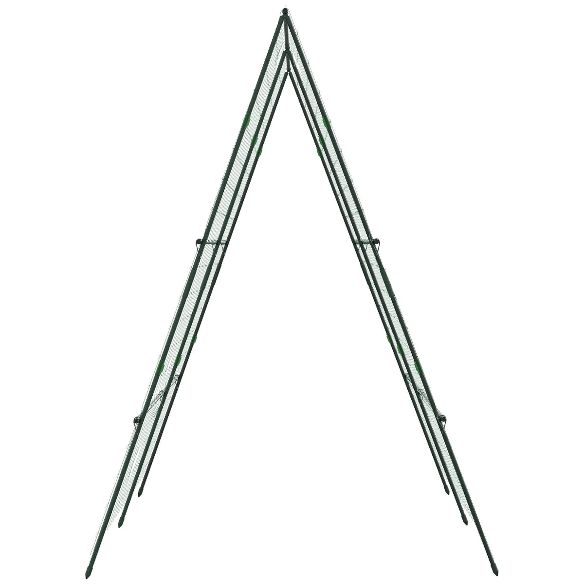 Trellis, Trellis, Adjustable Plant Trellis, Trellis, Plant Scaffolding with Net, for Garden, Steel Frame, Green, 180 x 100 x 180 cm