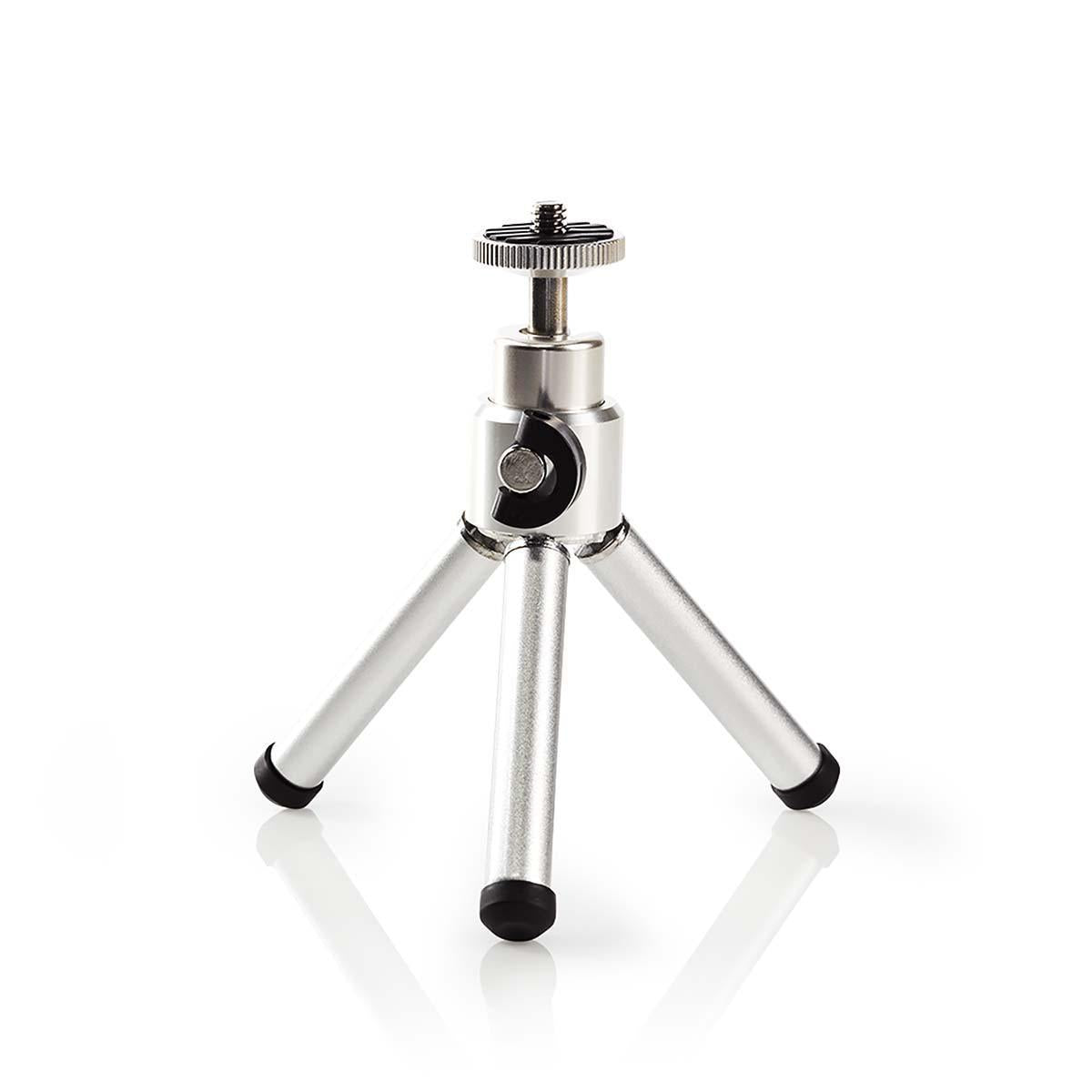 Tripod | Maximum load capacity: 0.8 kg | Minimum working height: 11 cm | Maximum working height: 14.5 cm | 1 Segment | Ball head | Suitcase included | ABS / Steel | Silver