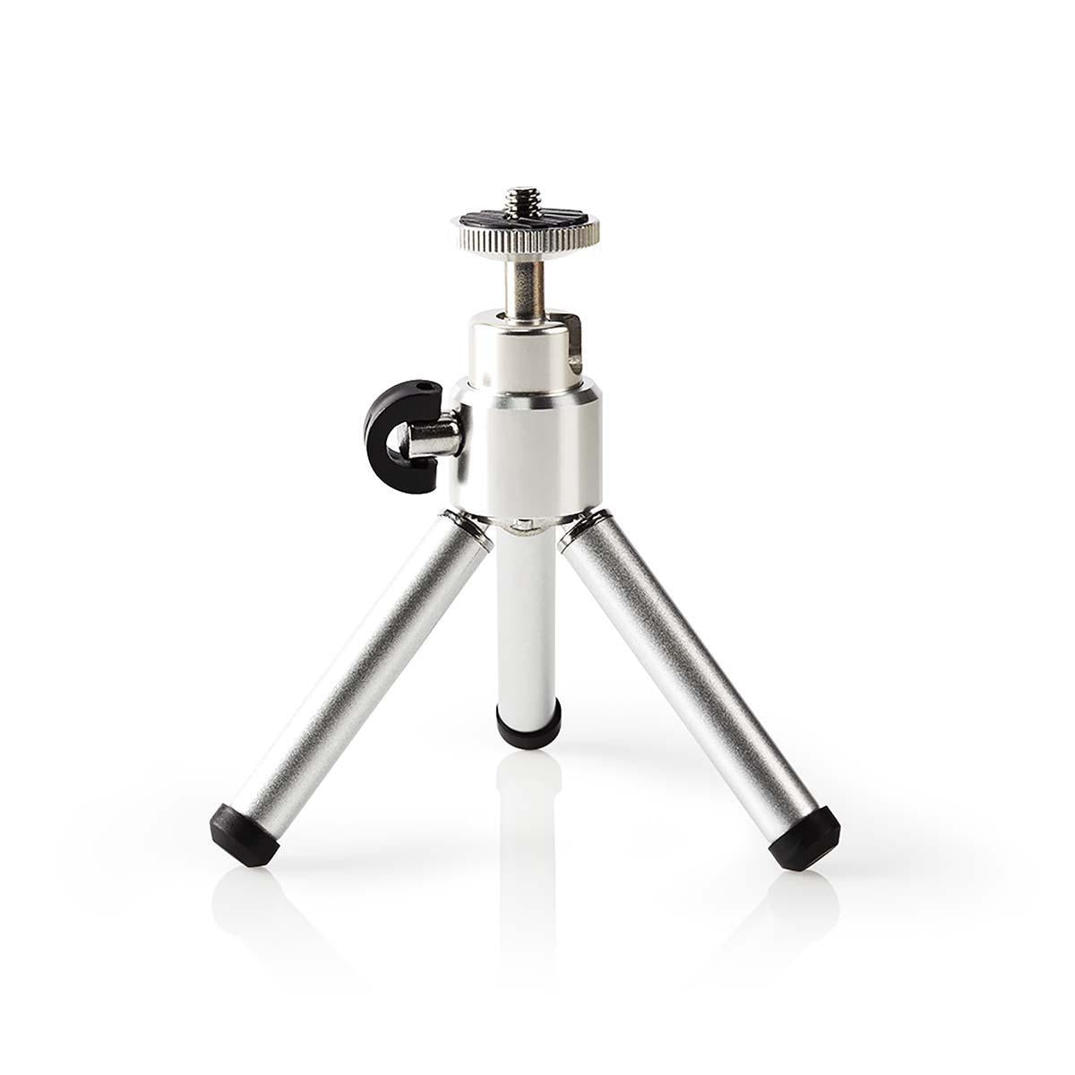Tripod | Maximum load capacity: 0.8 kg | Minimum working height: 11 cm | Maximum working height: 14.5 cm | 1 Segment | Ball head | Suitcase included | ABS / Steel | Silver