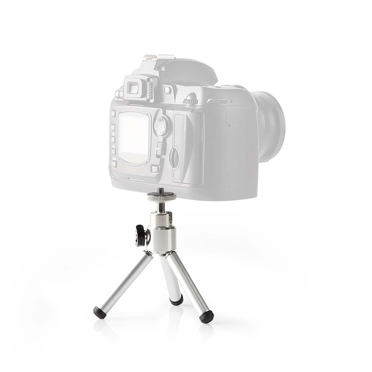 Tripod | Maximum load capacity: 0.8 kg | Minimum working height: 11 cm | Maximum working height: 14.5 cm | 1 Segment | Ball head | Suitcase included | ABS / Steel | Silver