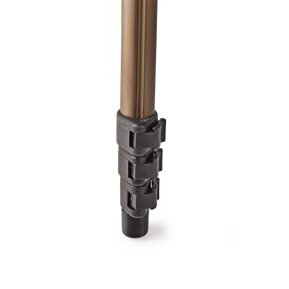Tripod | Maximum load capacity: 2.0 kg | Minimum working height: 40.5 cm | Maximum working height: 128.0 cm | 4 Segment | Pan | Suitcase included | ABS / Aluminum | Bronze / Black