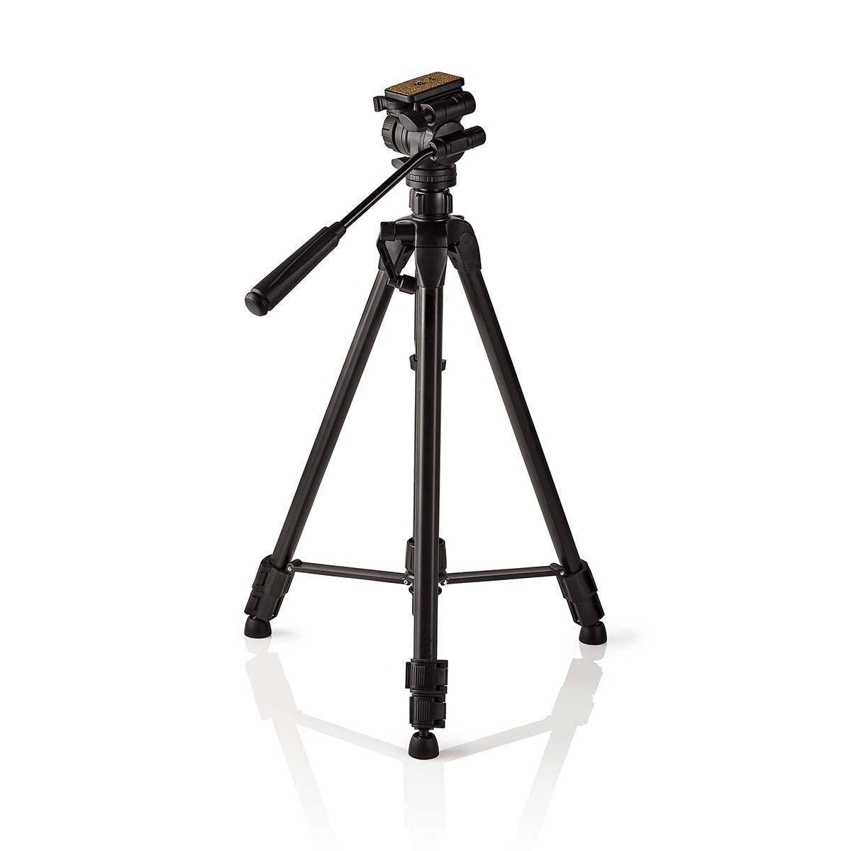 Tripod | Maximum load capacity: 3.0 kg | Minimum working height: 60.0 cm | Maximum working height: 165.0 cm | 3 Segment | Pan & Tilt | Suitcase included | Self-adjusting feet | ABS / Aluminum | Black