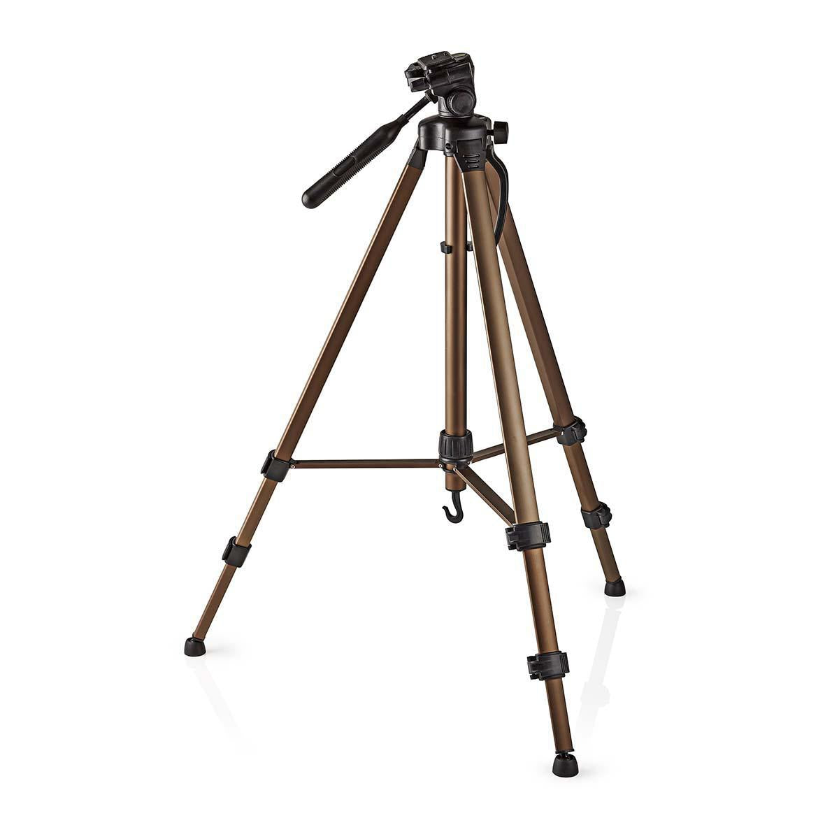 Tripod | Maximum load capacity: 4.0 kg | Minimum working height: 62.5 cm | Maximum working height: 163.0 cm | 3 Segment | Pan & Tilt | Suitcase included | Self-adjusting feet | ABS / Aluminum | Bronze / Black