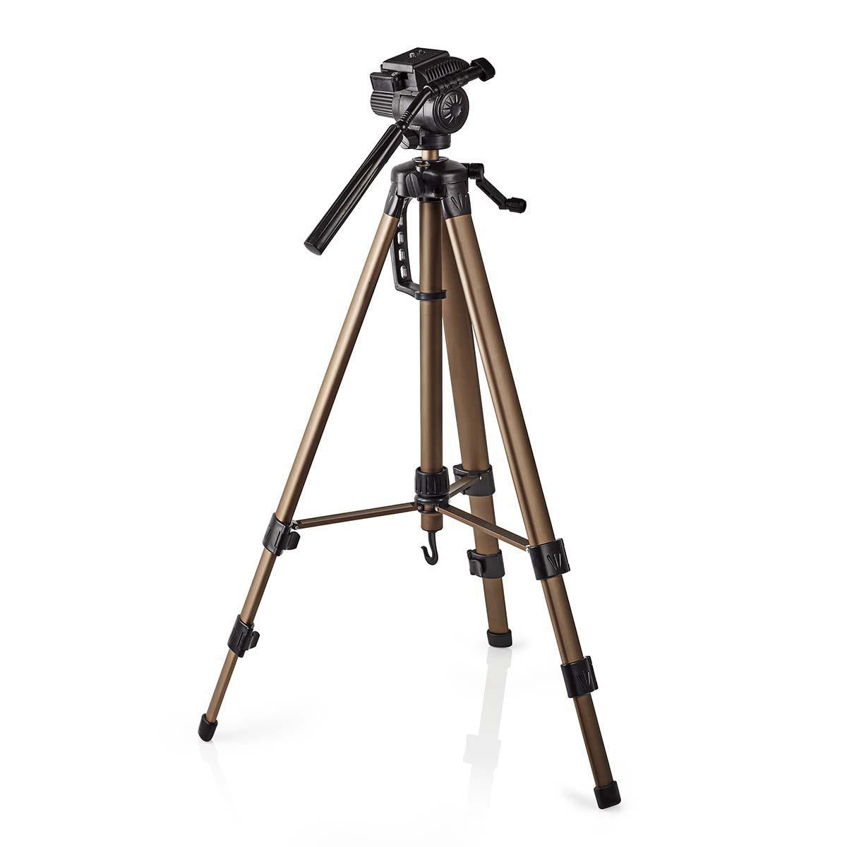Tripod | Maximum load capacity: 4.0 kg | Minimum working height: 64.0 cm | Maximum working height: 161.0 cm | 2 Segment | Pan & Tilt | Suitcase included | ABS / Aluminum | Bronze / Black