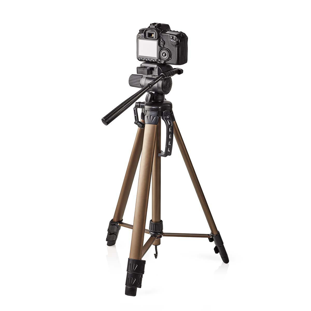 Tripod | Maximum load capacity: 4.0 kg | Minimum working height: 64.0 cm | Maximum working height: 161.0 cm | 2 Segment | Pan & Tilt | Suitcase included | ABS / Aluminum | Bronze / Black