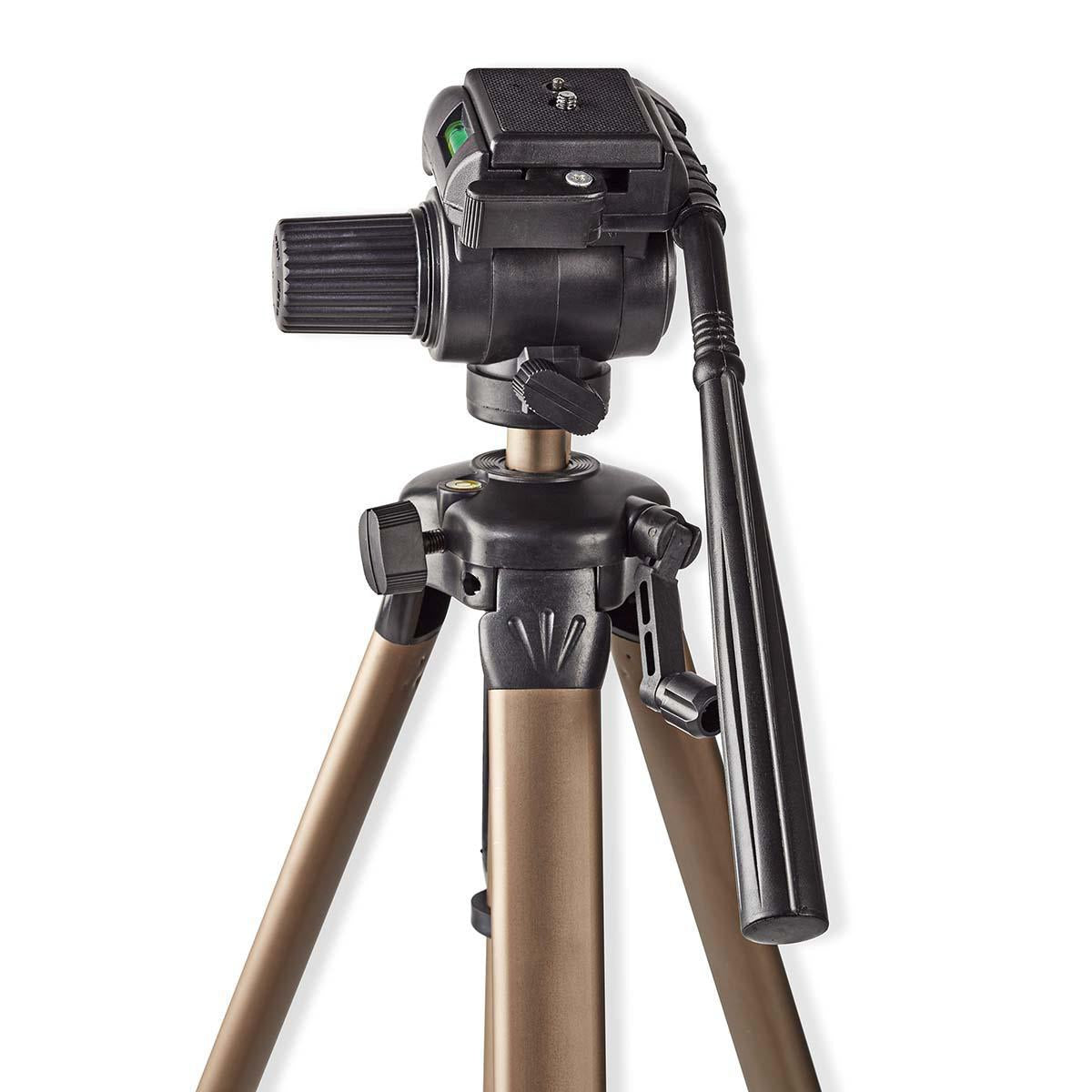 Tripod | Maximum load capacity: 4.0 kg | Minimum working height: 64.0 cm | Maximum working height: 161.0 cm | 2 Segment | Pan & Tilt | Suitcase included | ABS / Aluminum | Bronze / Black