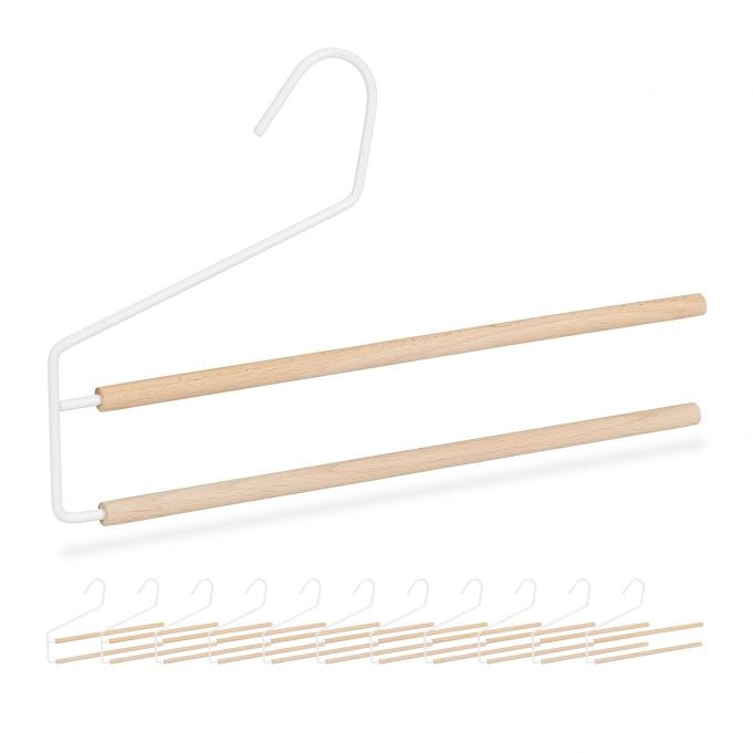 Trouser hanger space-saving 12 pieces