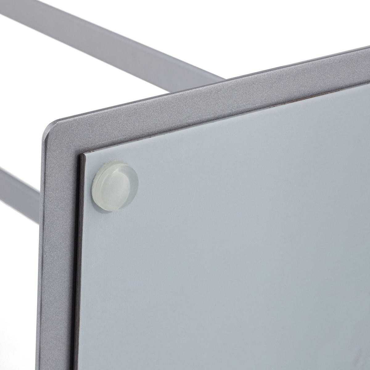 T-shaped gray towel rack