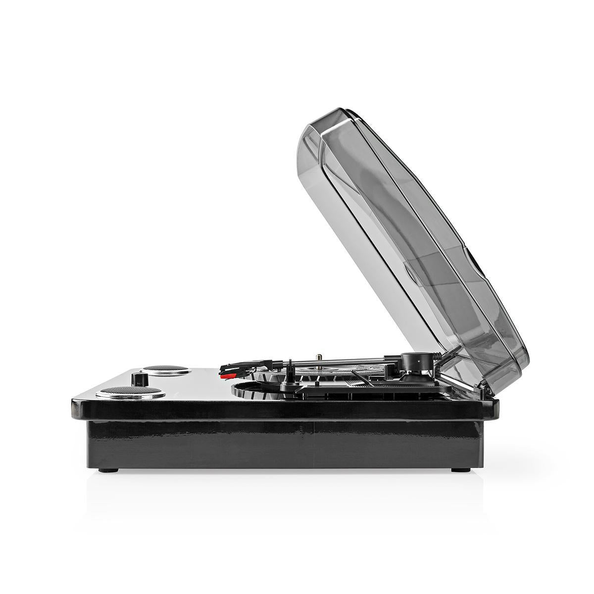 Turntable | 33 / 45 / 78 rpm | Belt Drive | 1x Stereo RCA | Bluetooth® | 18 W | Built-in (pre) amplifier | MP3 conversion | ABS / MDF | Black