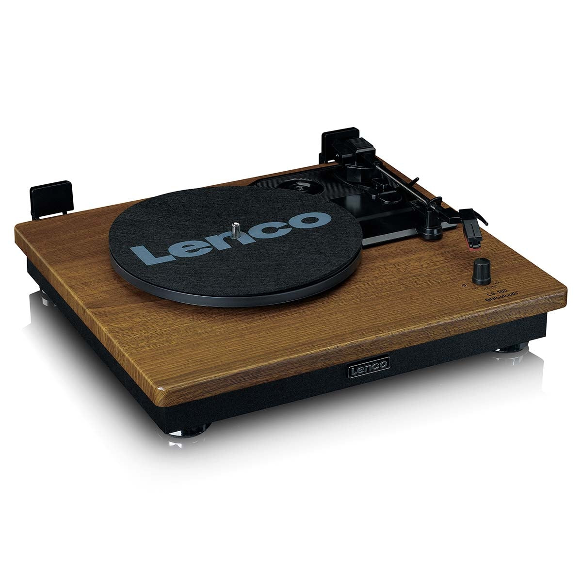 Turntable with Bluetooth reception and two wooden speakers