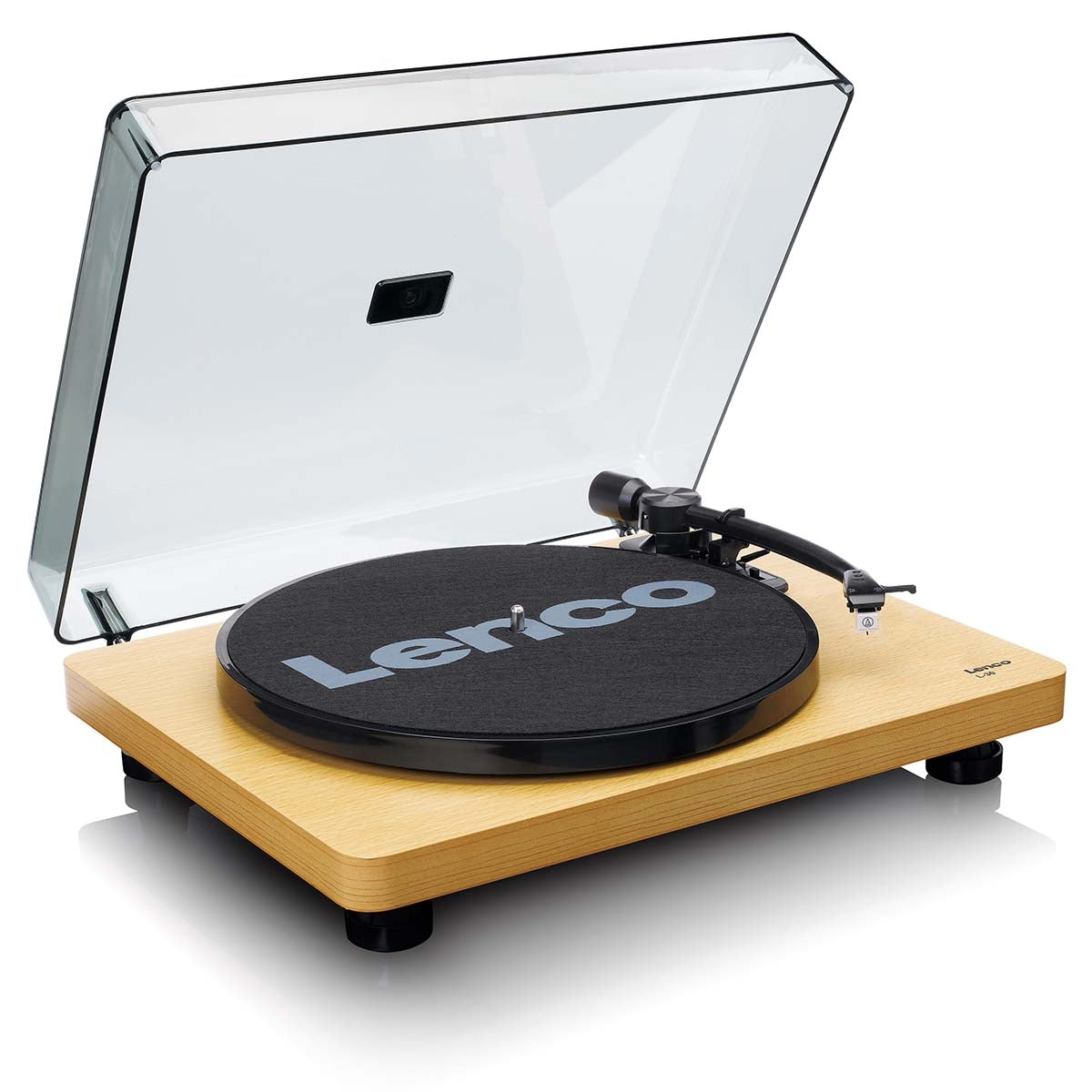 Turntable with auto-stop and PC encoding Wood