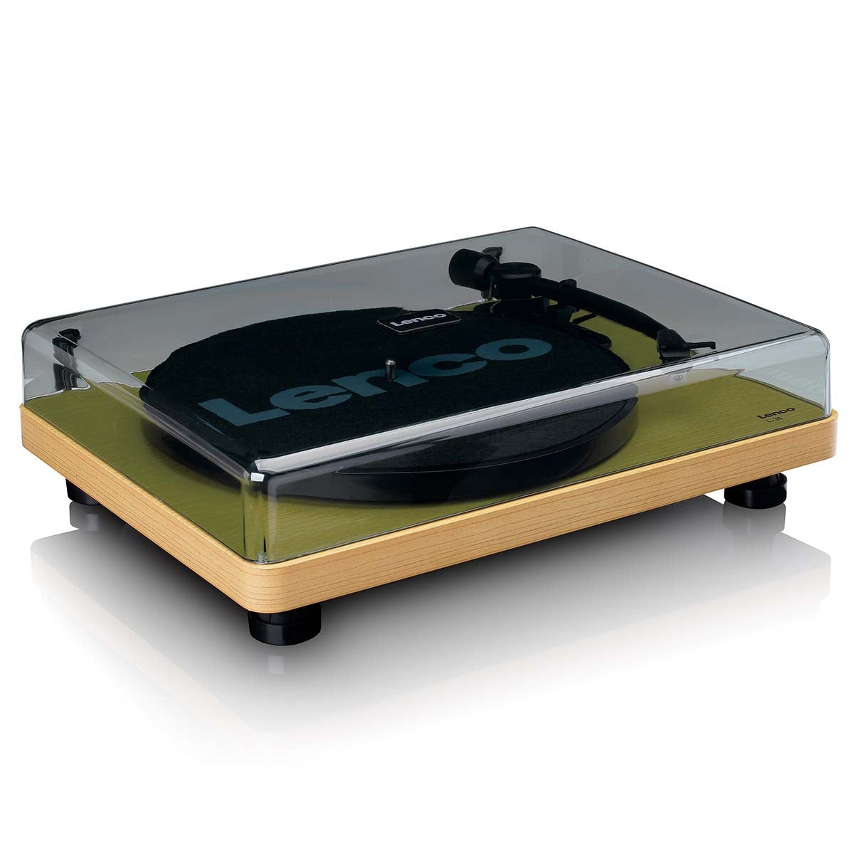 Turntable with auto-stop and PC encoding Wood