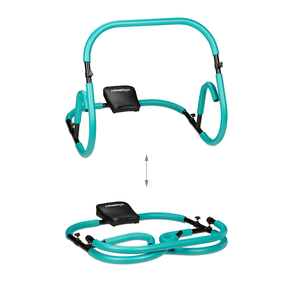 Turquoise Ab Trainer with Neck Support for Home Use