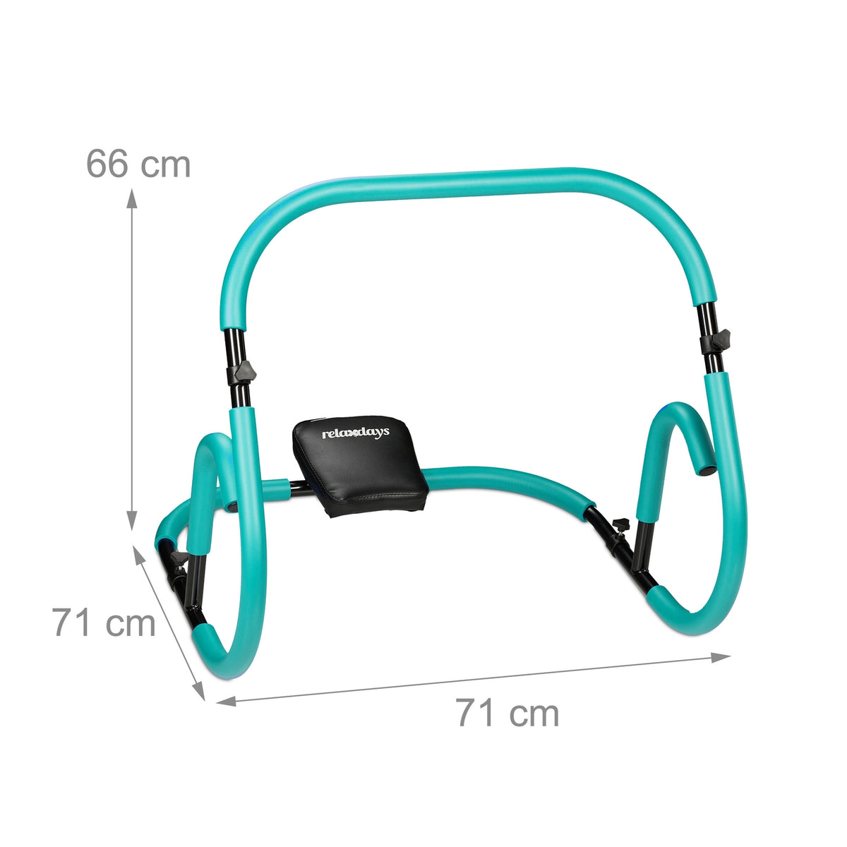Turquoise Ab Trainer with Neck Support for Home Use