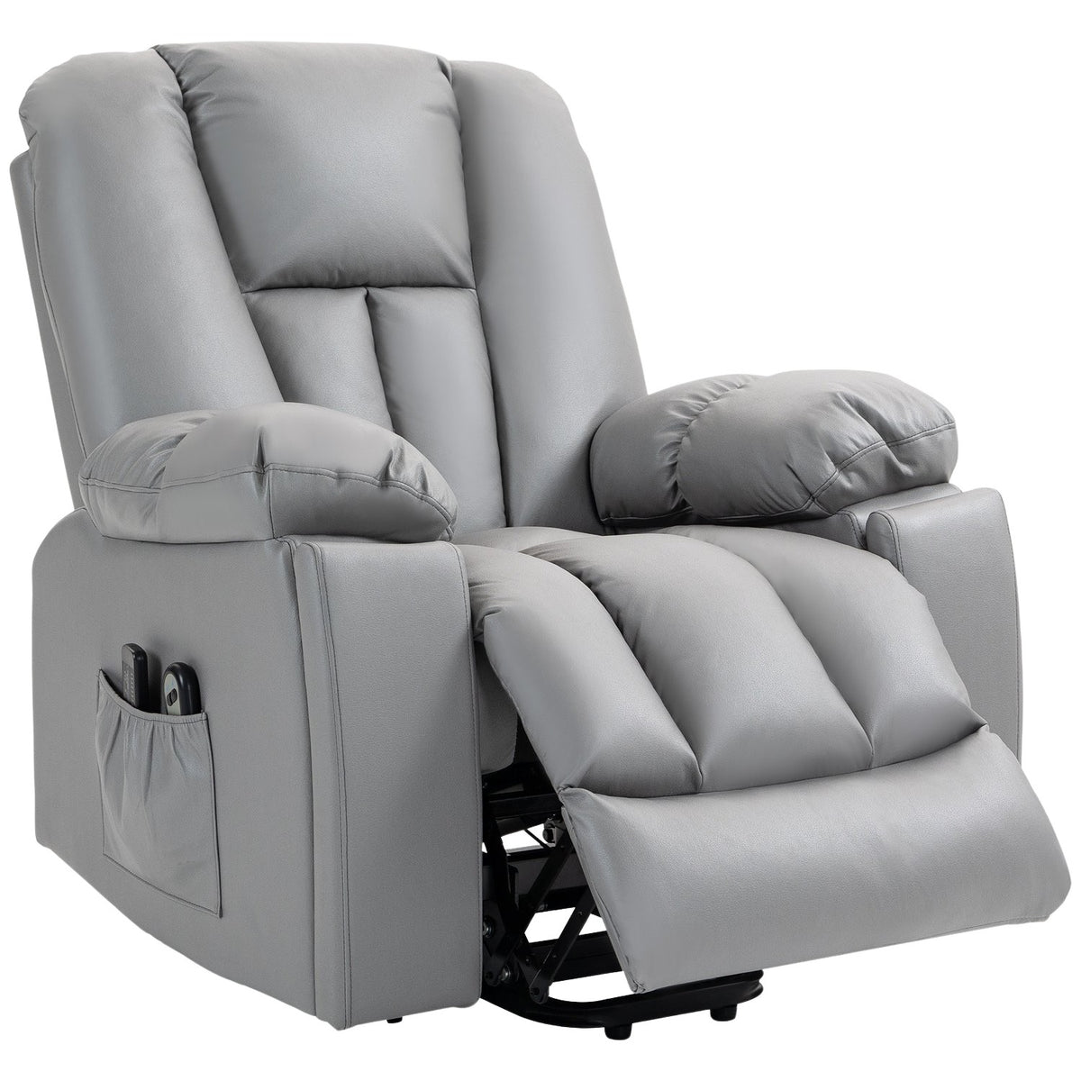 Tv Chair Stand-Up Aid Electric Relaxation Chair Reclining Function 4 Massage Modes Massage Chair Pocket Spring Core Remote Control