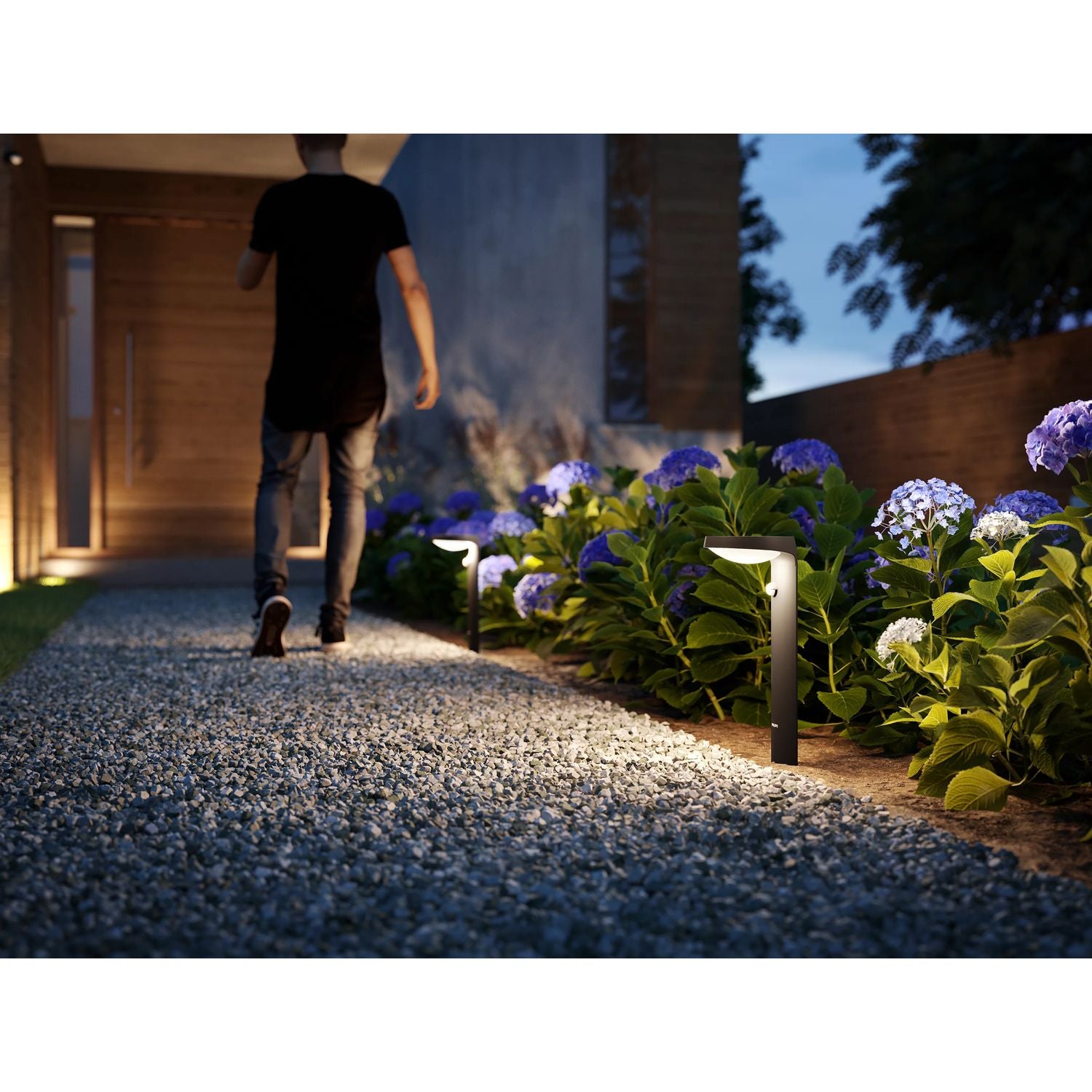 Tyla Pedestal Solar cell IR sensor Ultra Efficient LED 255lm IP44 Anthracite