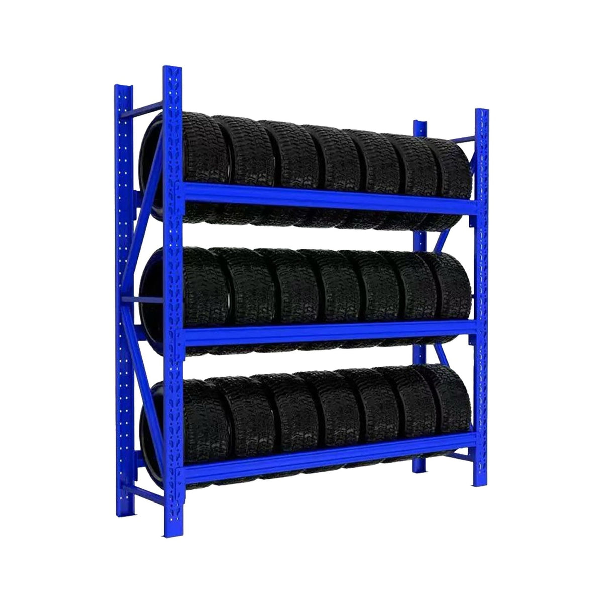Tyre Rack for 21 Car Tyres – Adjustable Storage