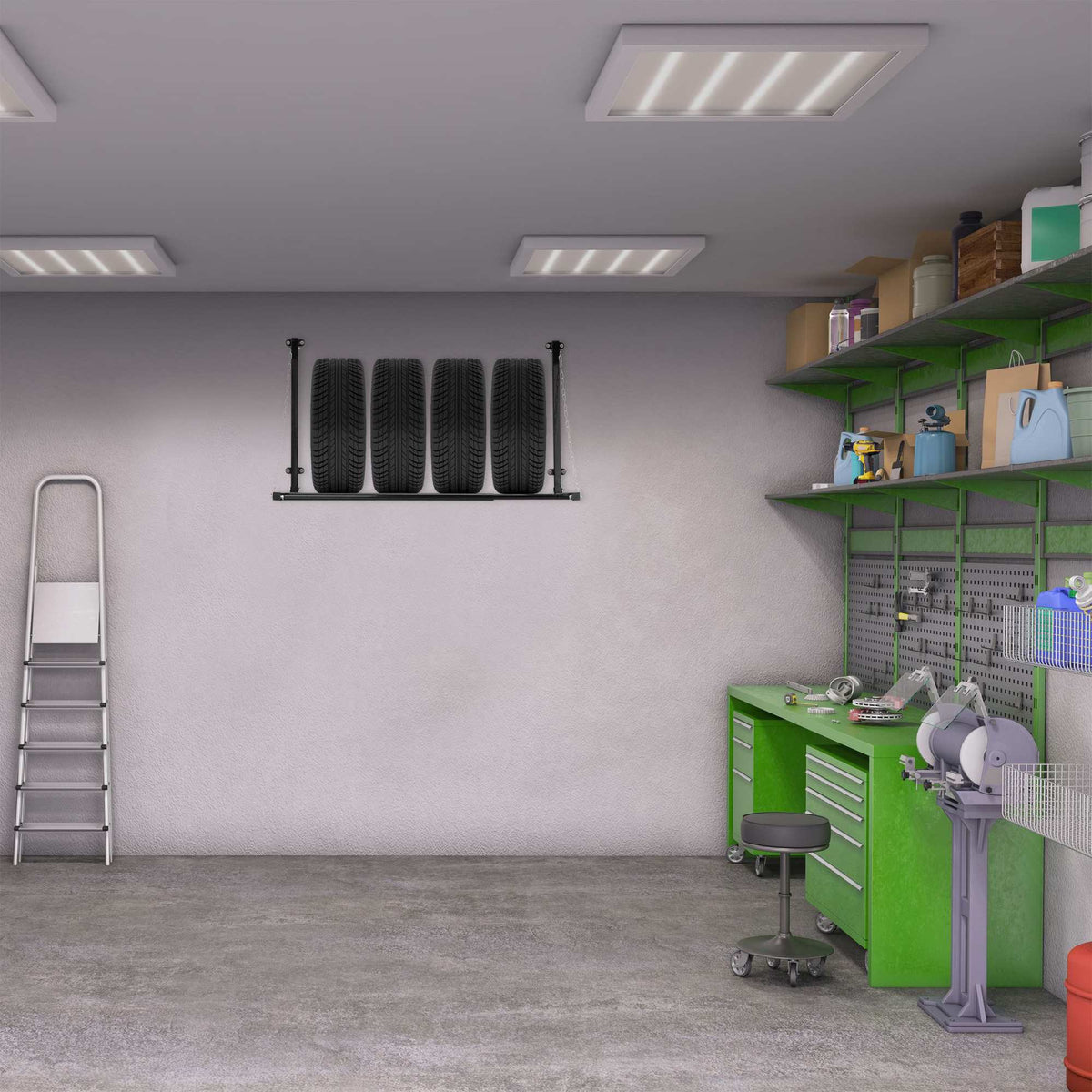 Tyre Rack for Wall Mounting
