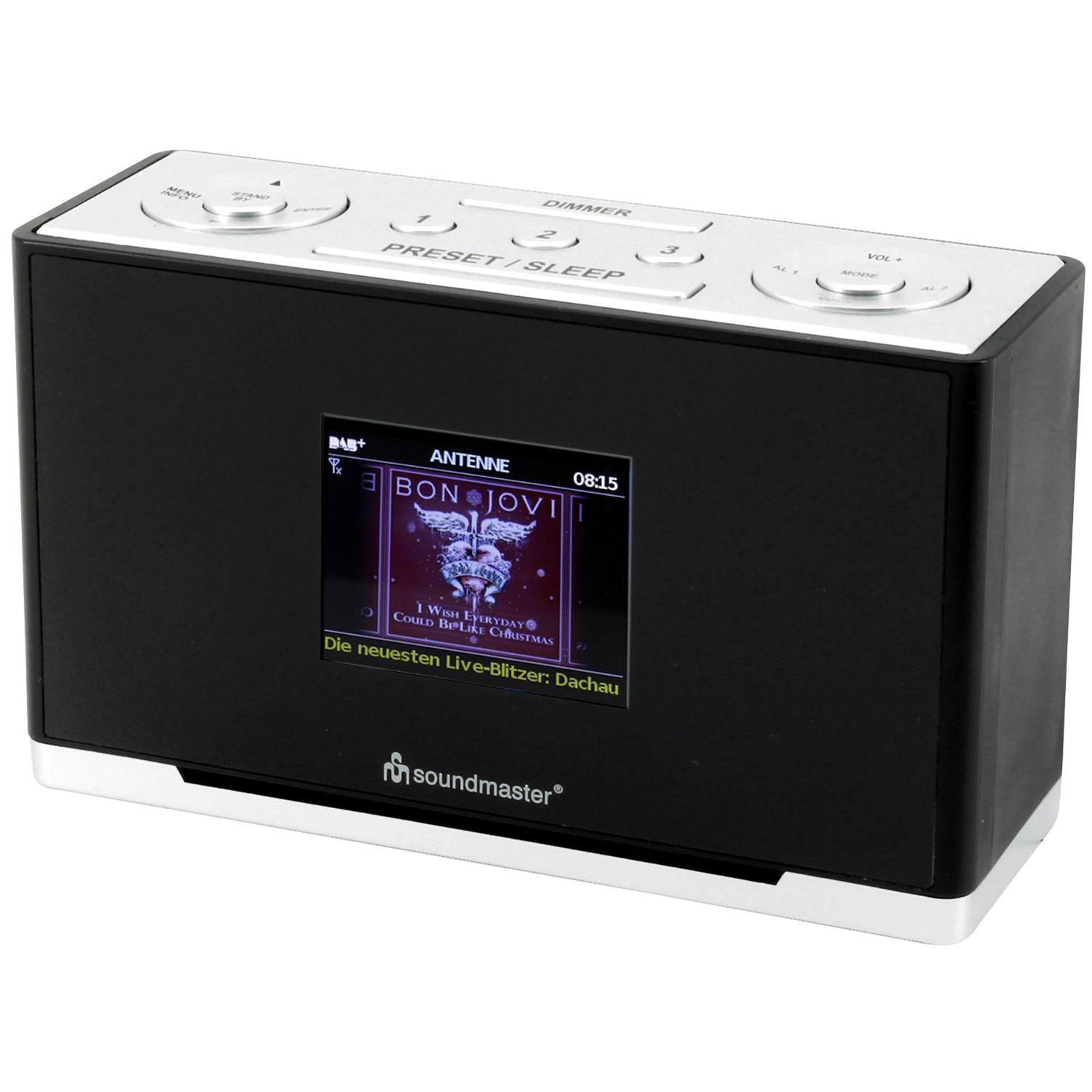 UR240SW DAB+/FM radio with quick dial and clock radio function