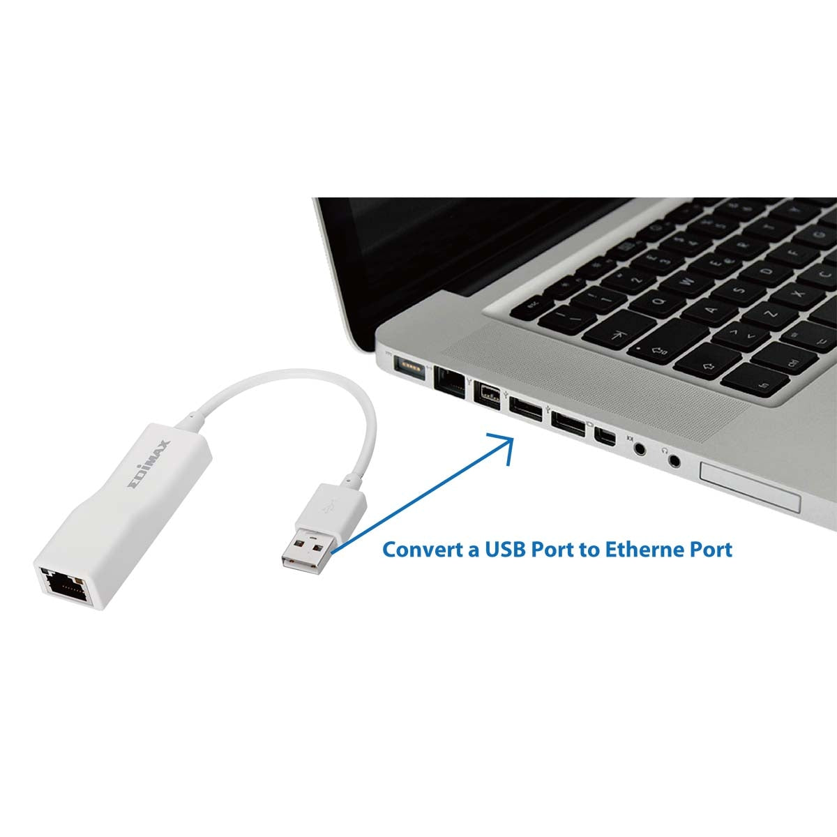 USB 2.0 Fast Ethernet Adapter 10/100 Mbit White