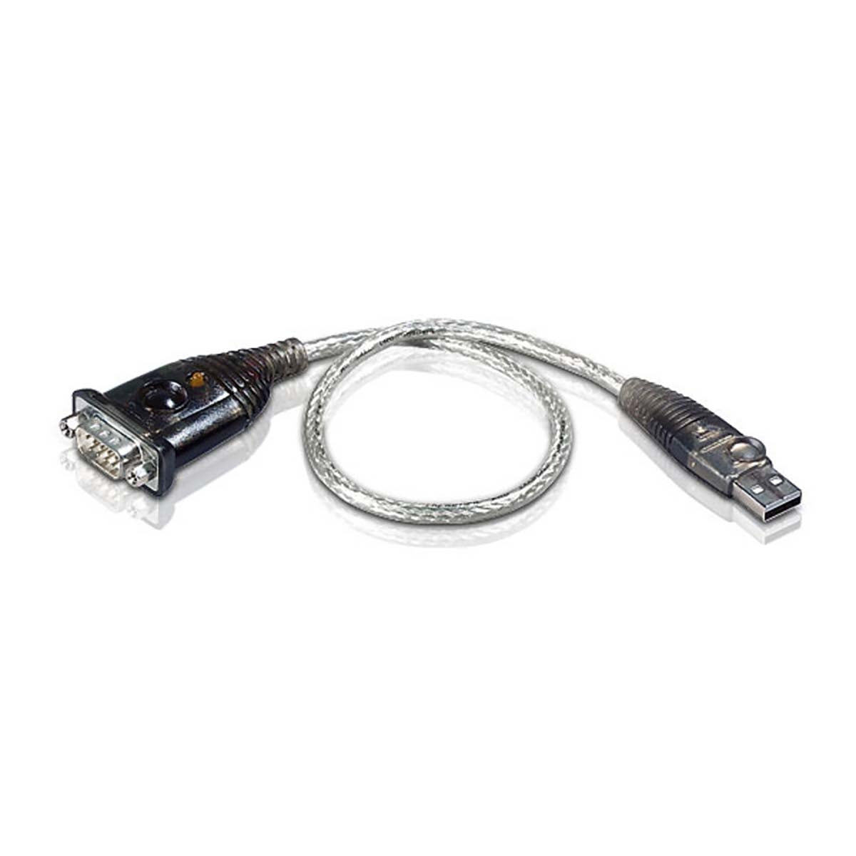 USB 2.0 cable USB A male - DB9 male 0.35 m Grey