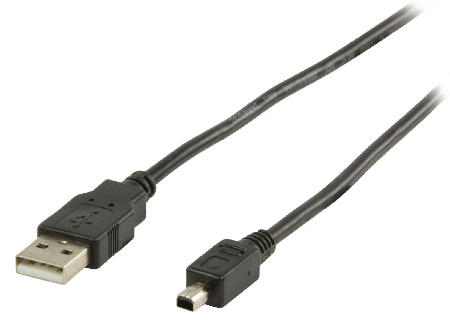 USB 2.0 cable USB A male - Mitsumi 4-pin male connector 2.00 m Black
