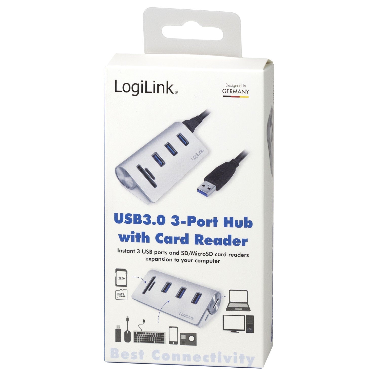 USB3.0 3-port hub + memory card reader
