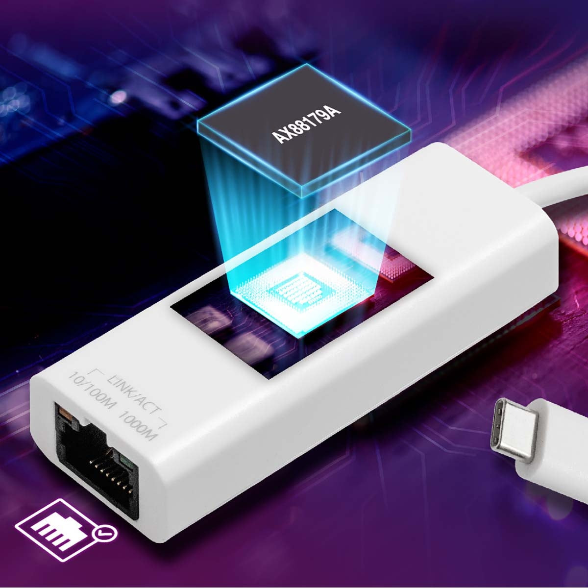USB 3.2 Type C to Gigabit Ethernet Adapter